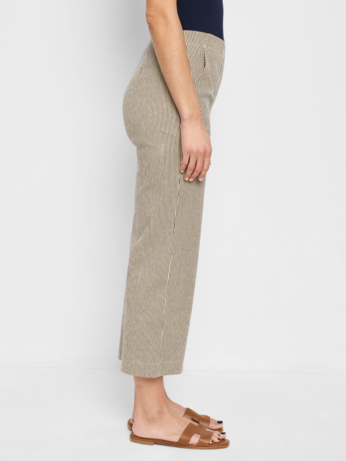 All Day Stripe Wide-Leg Jeans