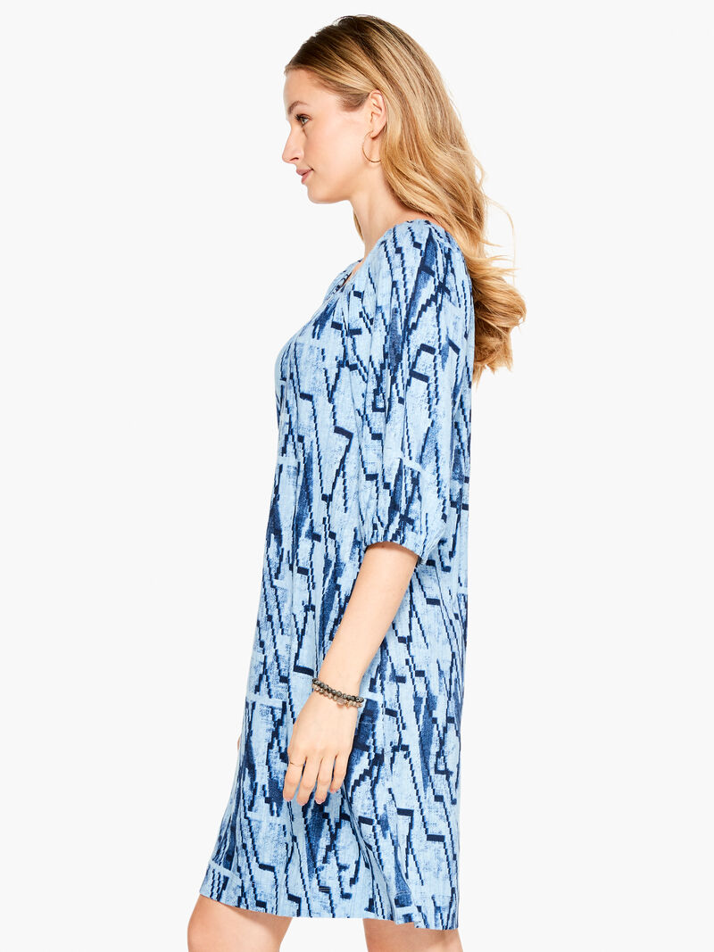 Woman Wears Zig Zag Dress image number 1