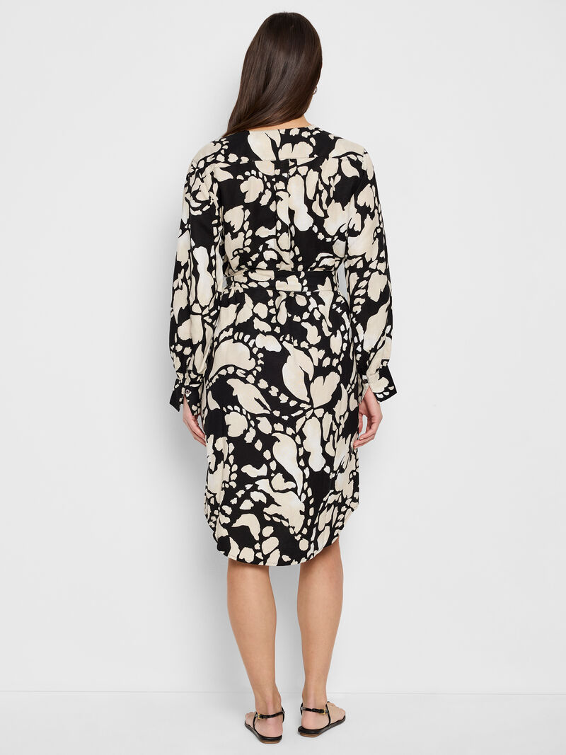 Woman Wears Evening Petal Blouse Dress image number 4
