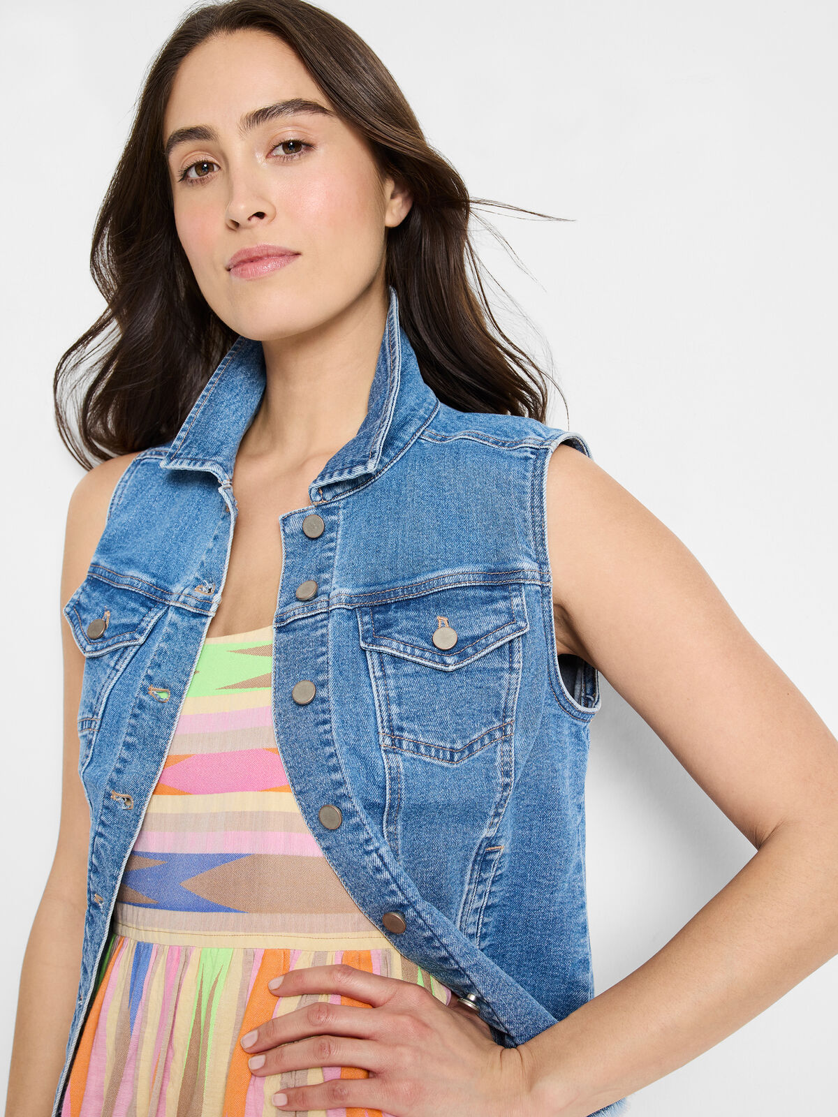 Essential Denim Vest