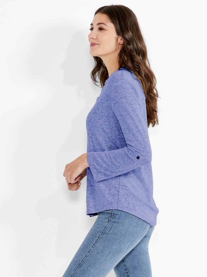Woman Wears NZT Sweet Dreams Convertible Sleeve Shirt image number 1