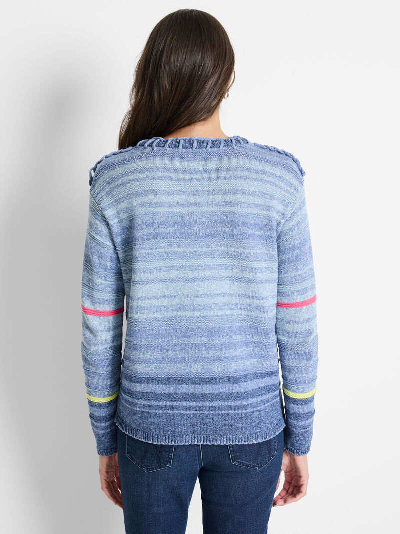 Woman Wears Denim Days Sweater image number 3