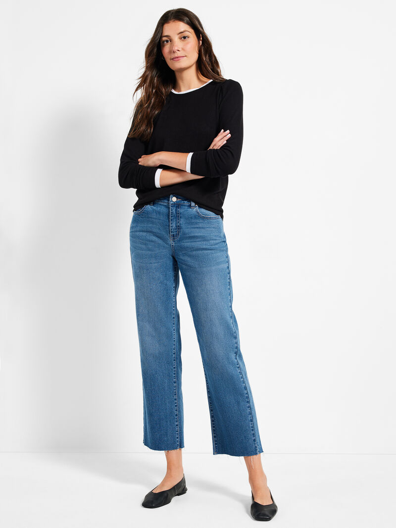 Woman Wears NZT Sweet Dreams Puff Shoulder Layered Top image number 3