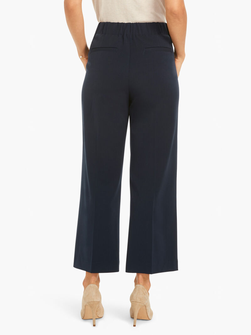 Woman Wears Avenue Summer Wide-Leg Crop Trouser image number 2