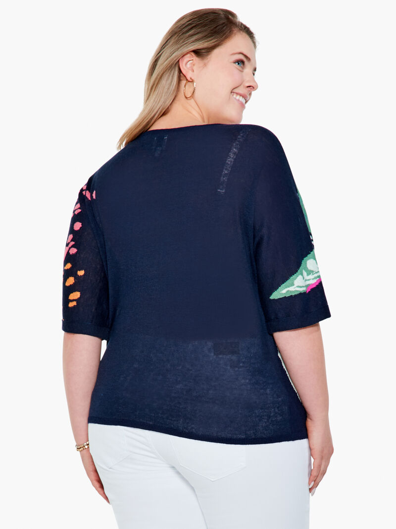 Woman Wears Evening Garden Sweater image number 2