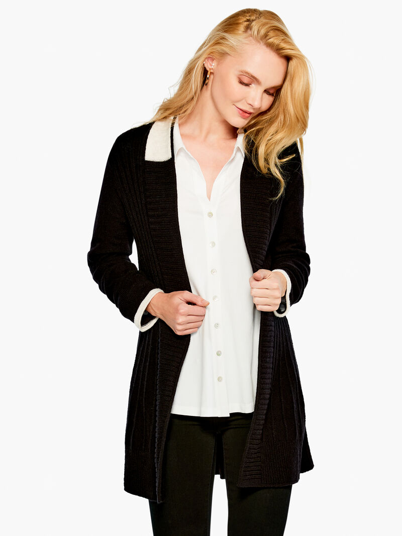 Woman Wears Cozy Up Twirl Cardigan image number 0