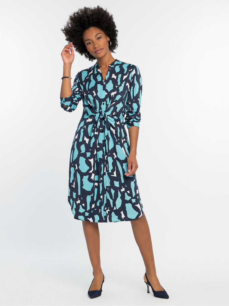 
                    VIVID GIRAFFE TIE DRESS