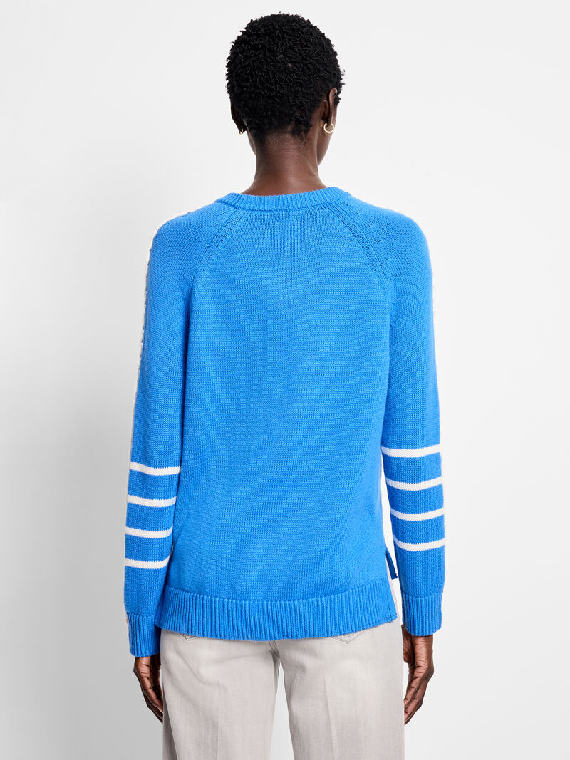 Woman Wears Dashing Down Sweater image number 3