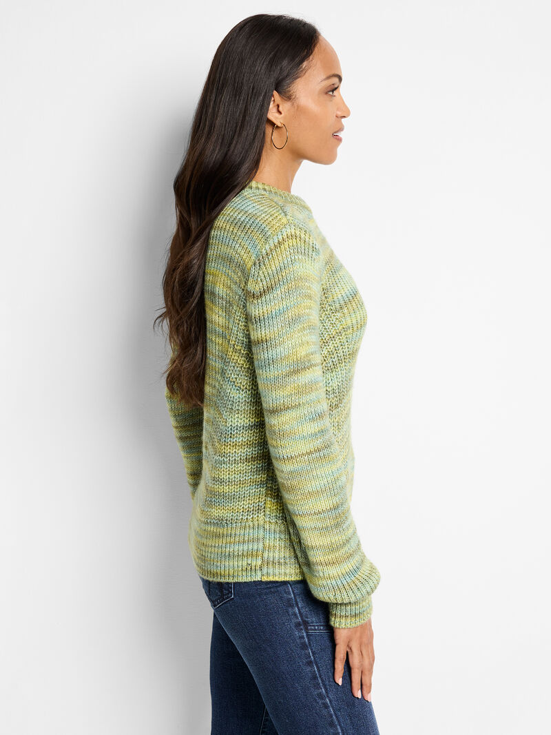 Woman Wears Party Mix Crew Sweater image number 3