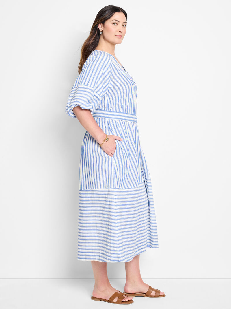 Double Gauze Mixed Stripe Dress