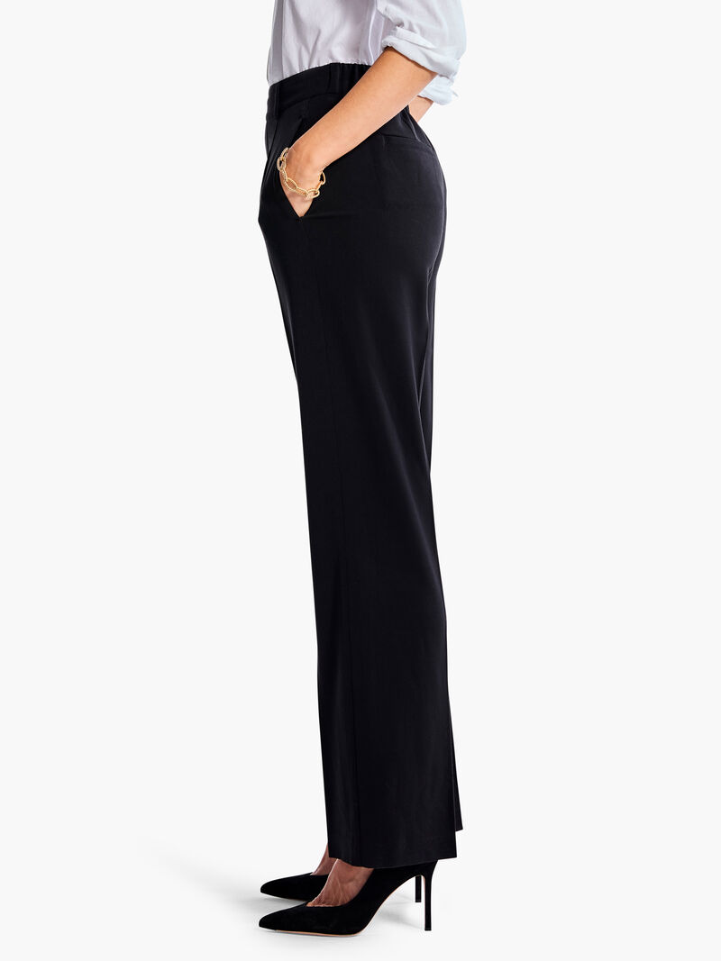 Woman Wears 31" The Avenue Wide Leg Pleated Pant image number 2