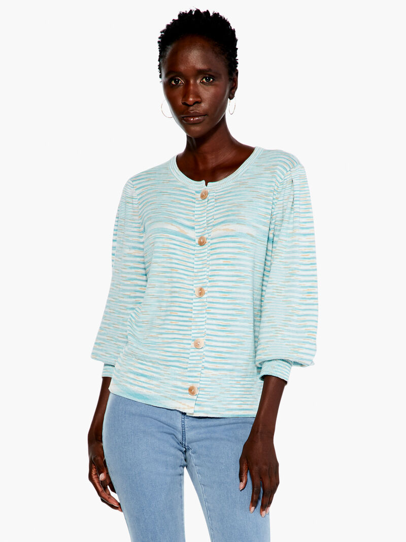 Woman Wears Shifting Tides Cardigan image number 0