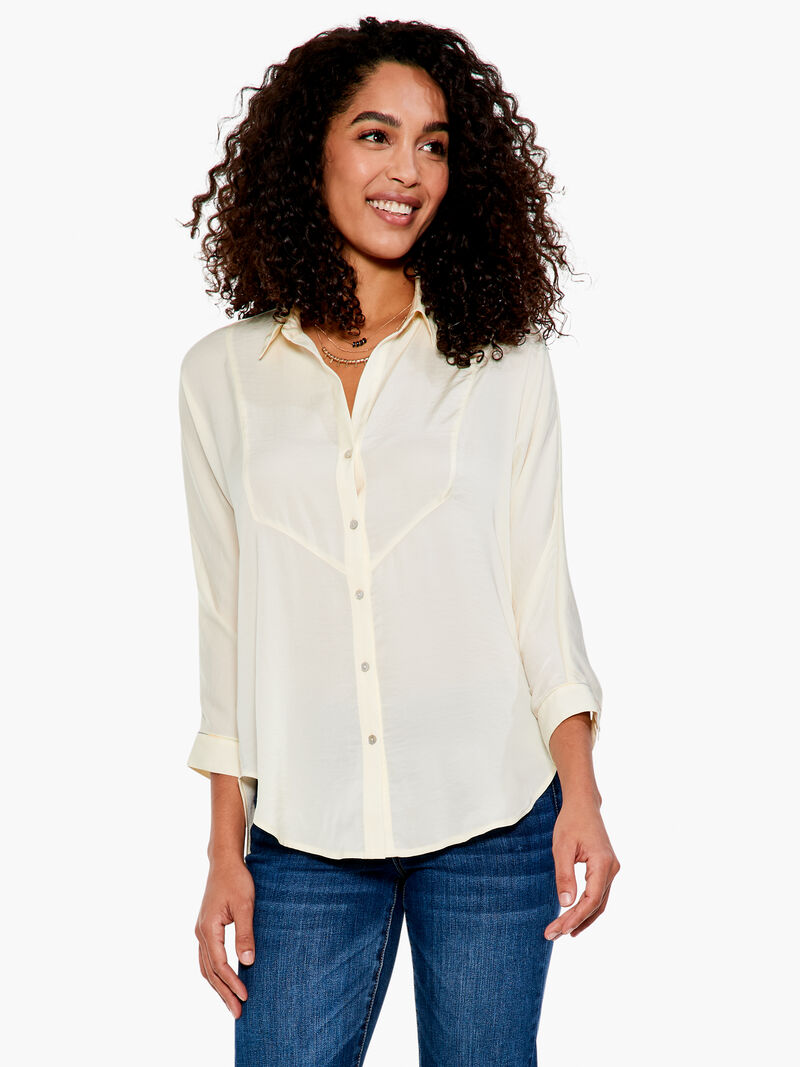 Woman Wears Soft Drape Stitch Top image number 0