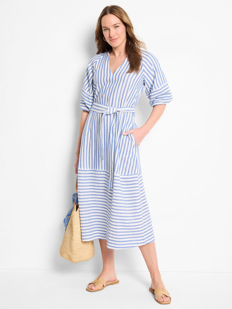 Double Gauze Mixed Stripe Dress