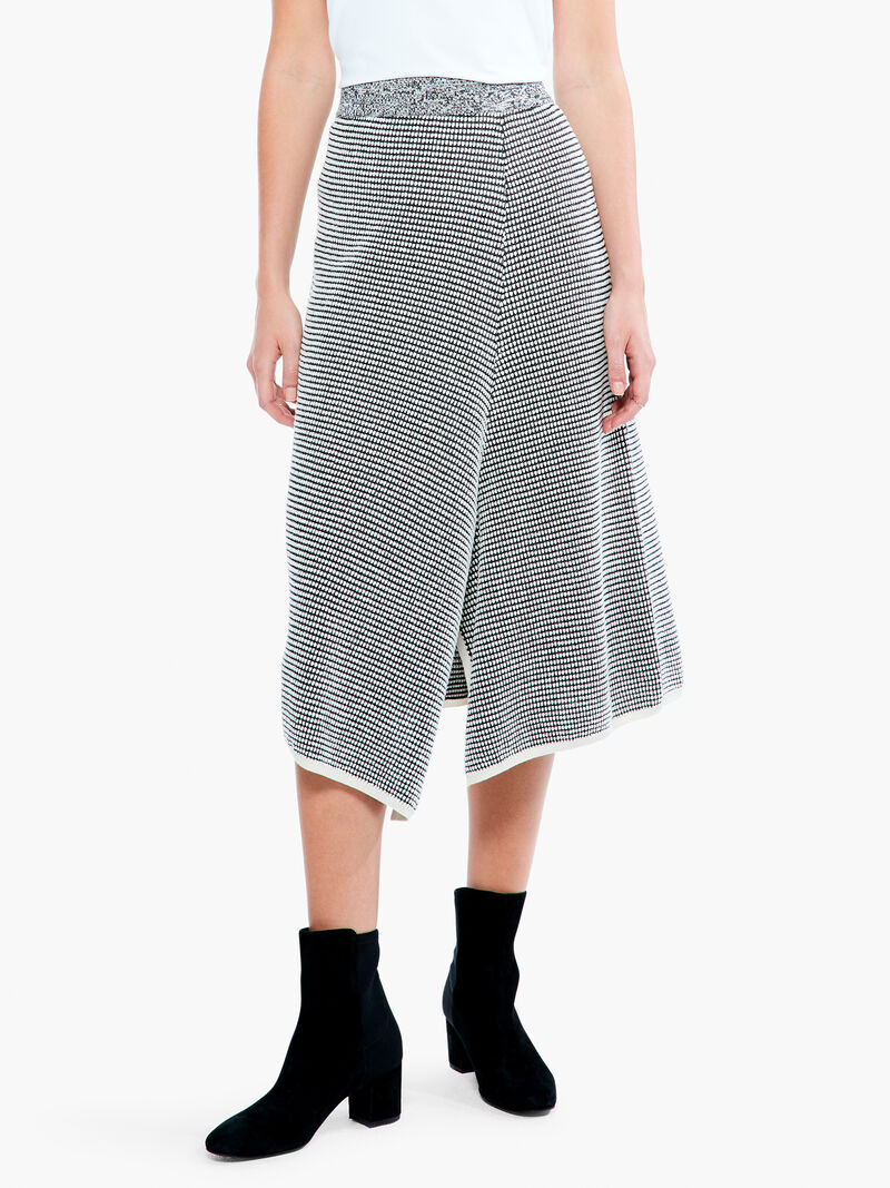 Woman Wears Pixel Knit Skirt image number 2