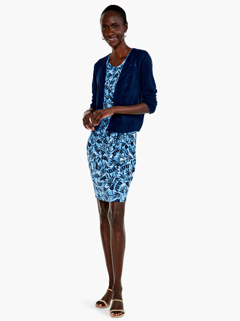 Woman Wears Coastal Vines Dress image number 3