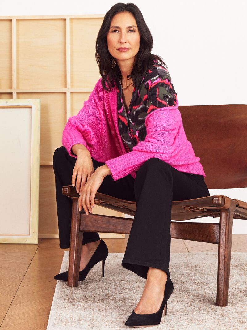 Woman Wears Cozy Crush Cardigan image number 5