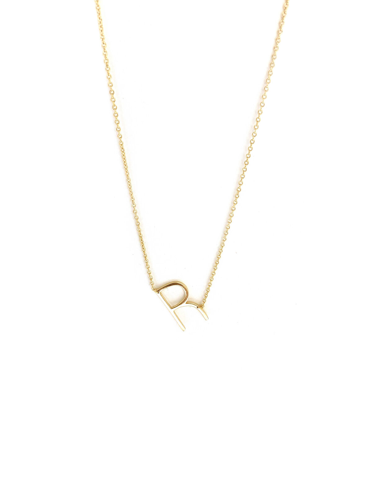 Marlyn Schiff R Initial Necklace Small