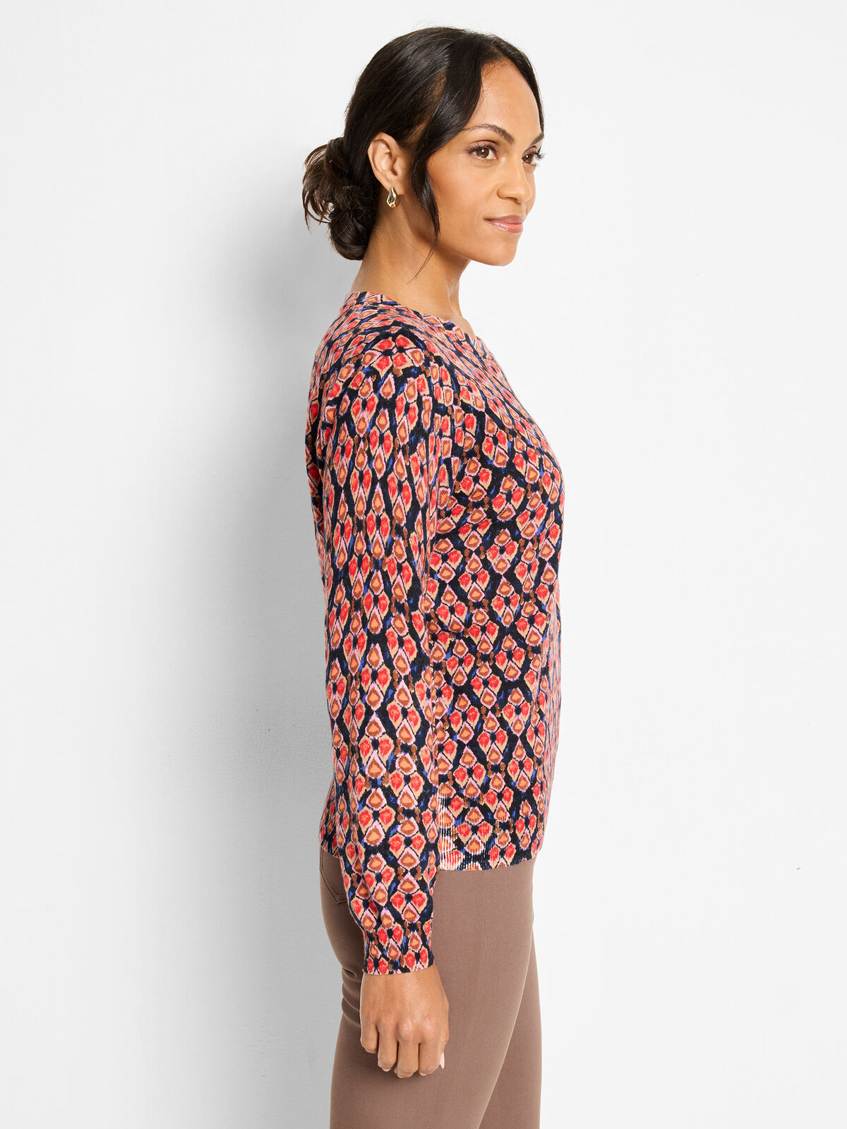 Harvest Ikat Pure Cotton Sweater