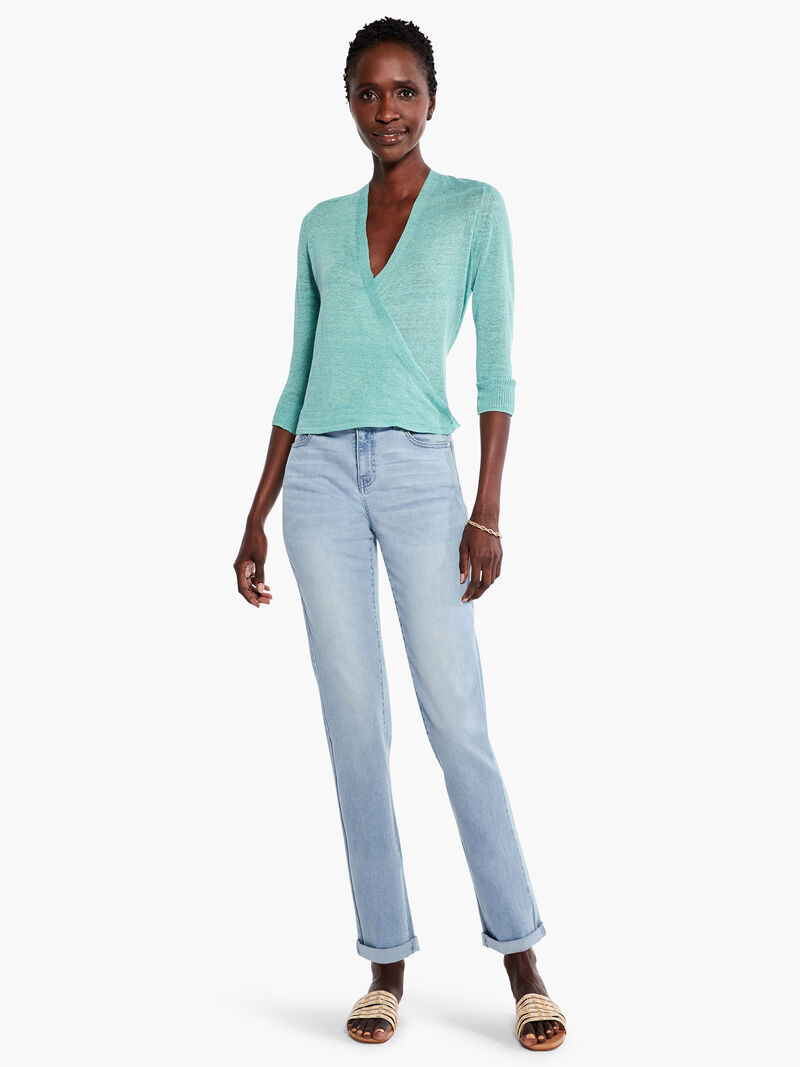 Woman Wears Lightweight 4-Way Cardigan image number 3