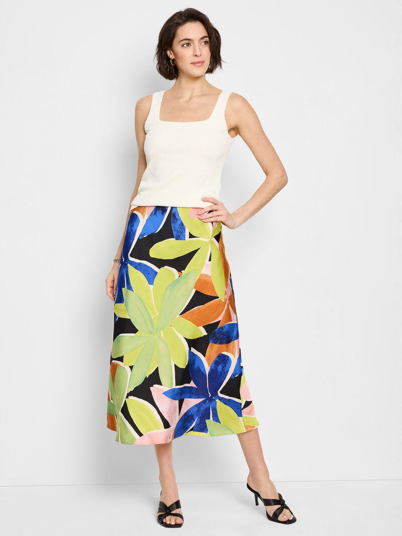 Woman Wears Mega Blooms Slip Skirt image number 1