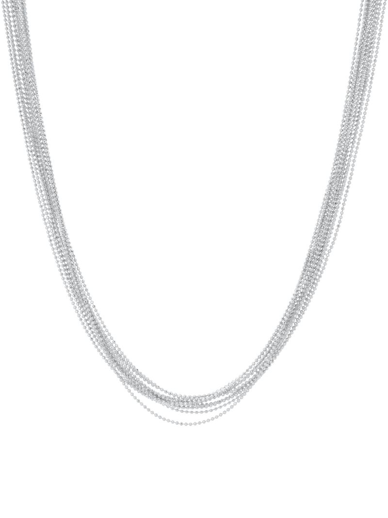 Woman Wears Marlyn Schiff - Multi Strand Ball Chain image number 0