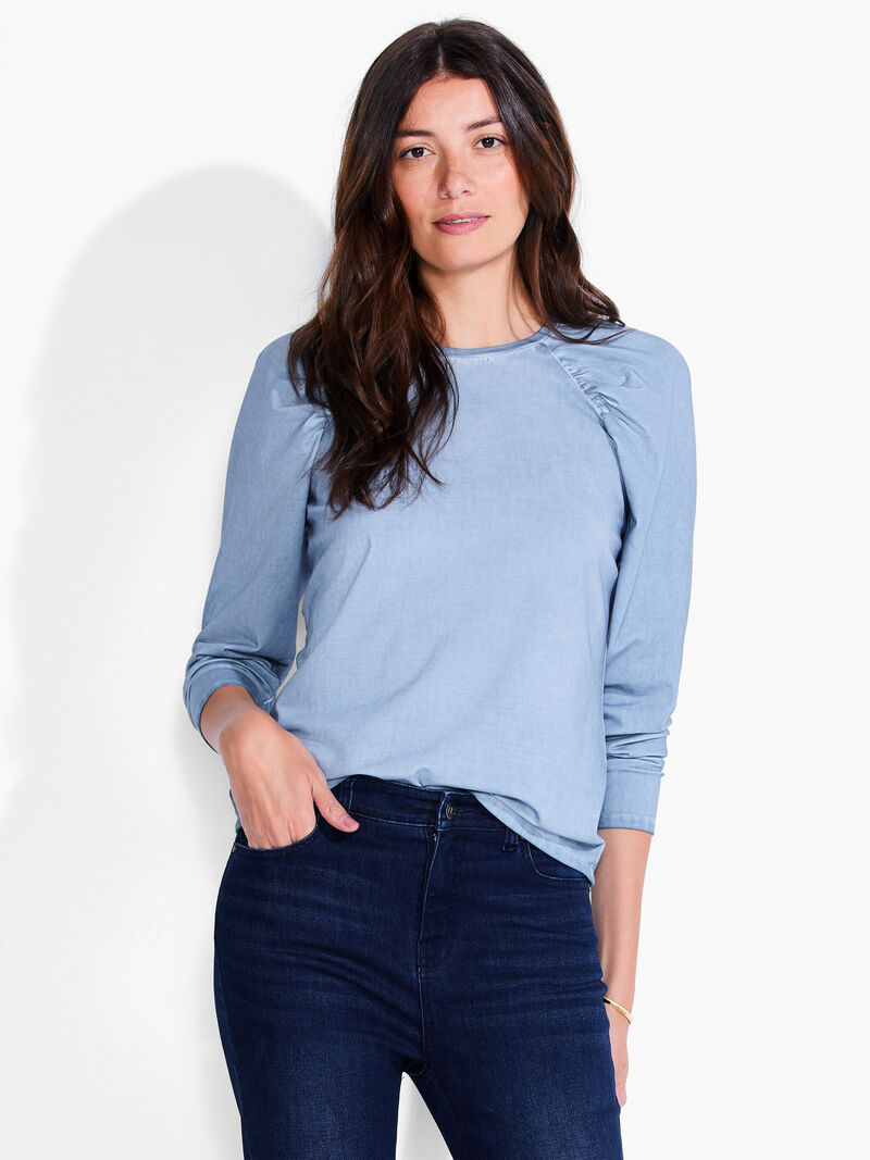 NZT Long Sleeve Puff Shoulder Crew Neck