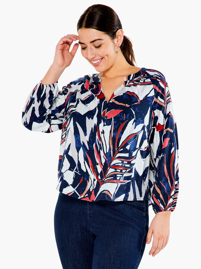 Woman Wears Seaside Shade Shirt image number 4