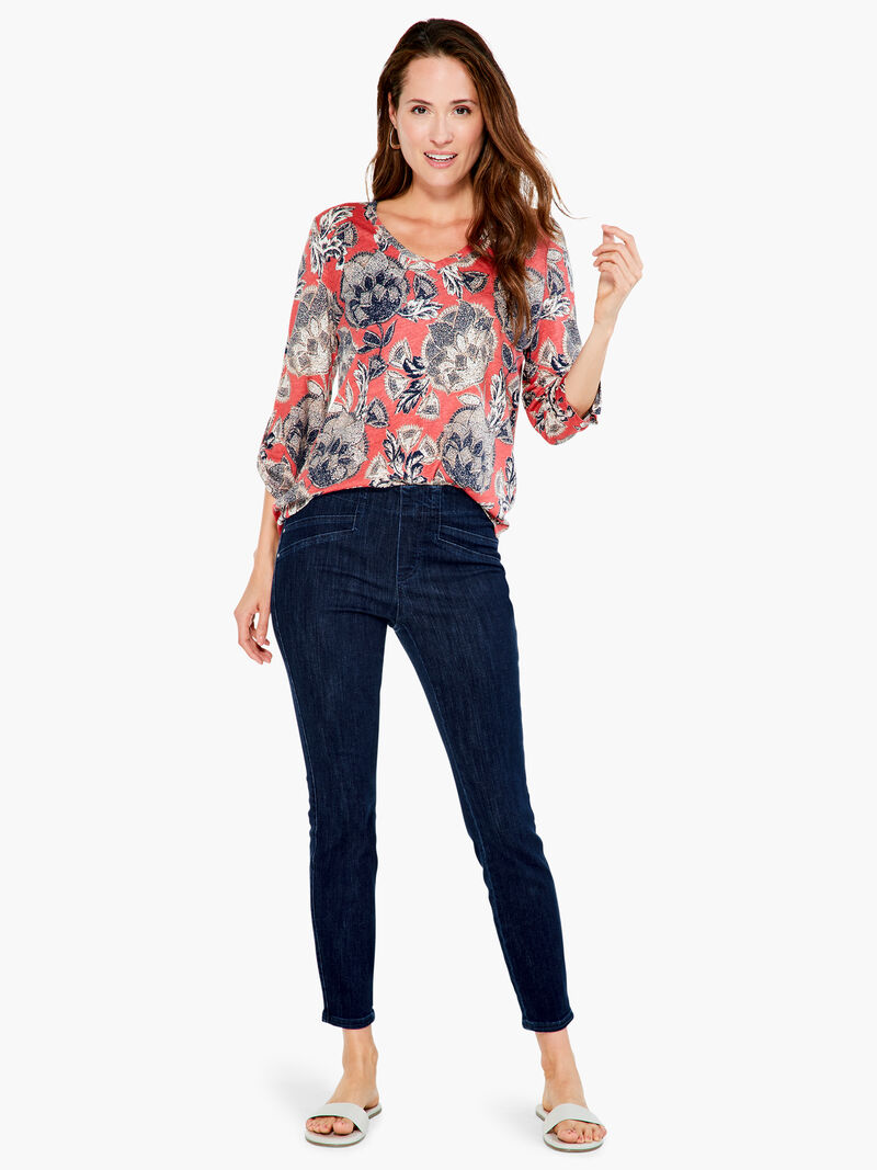 Woman Wears Island Petals Top image number 3