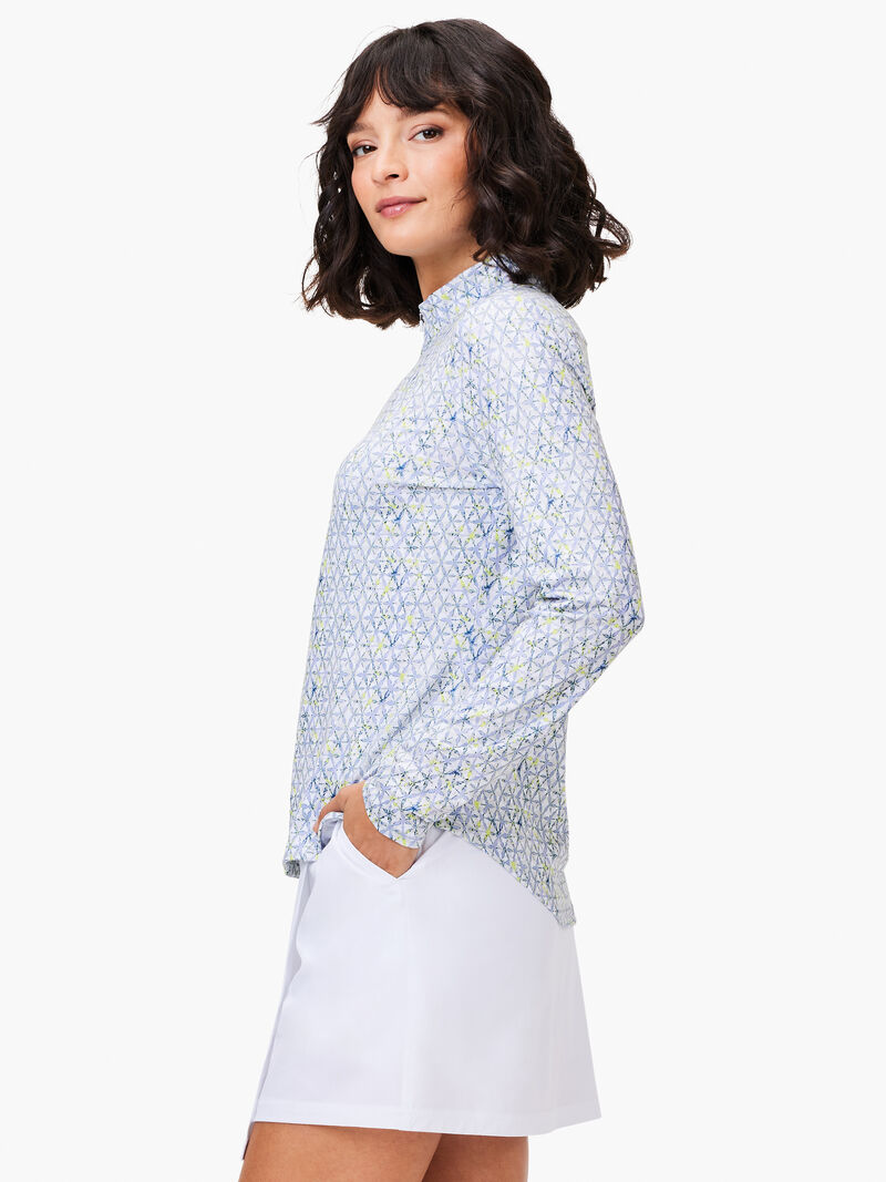 Woman Wears Abstract Kaleidoscope Flow Fit Jacket image number 1