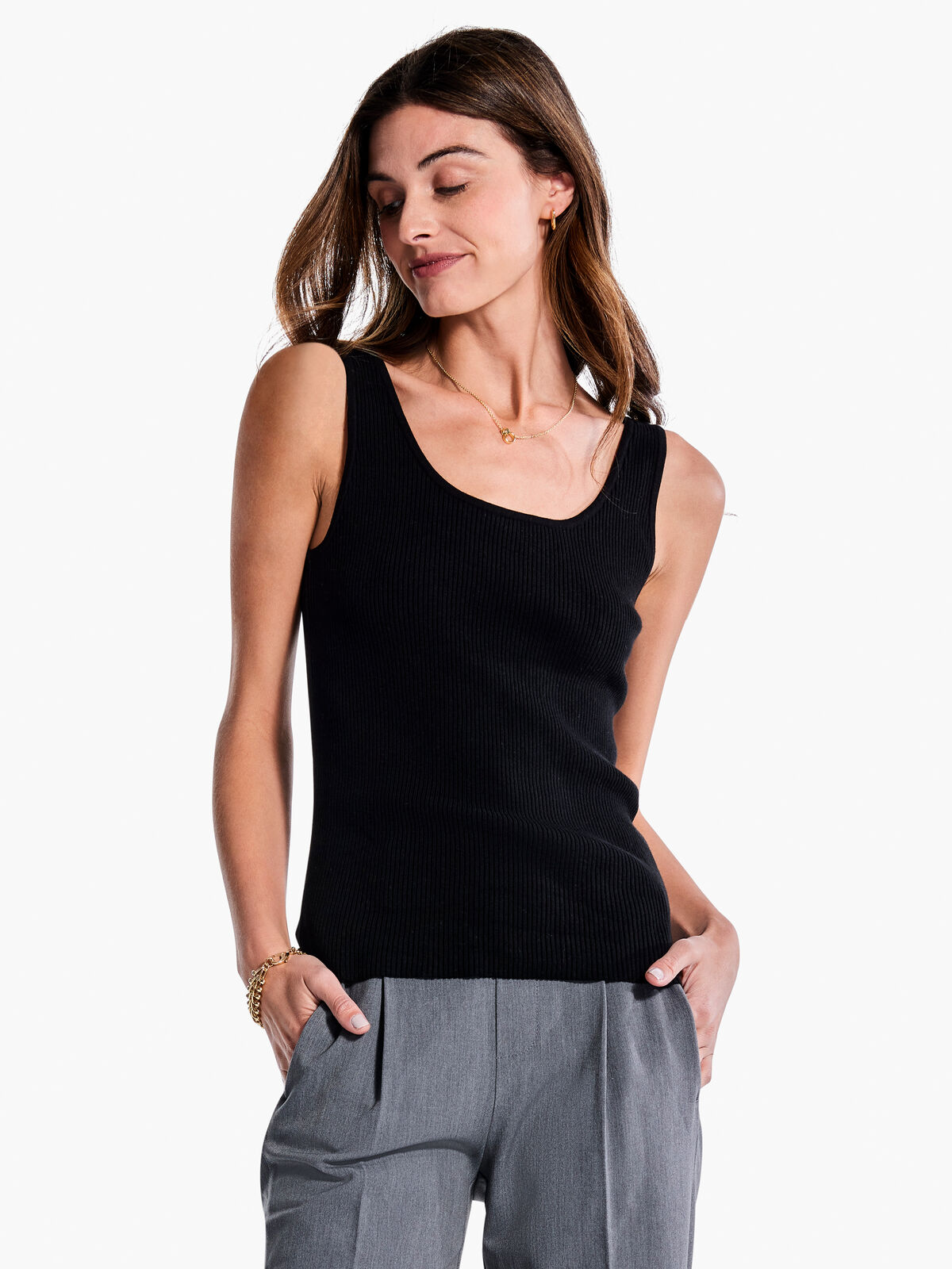 Rib Sweater Tank