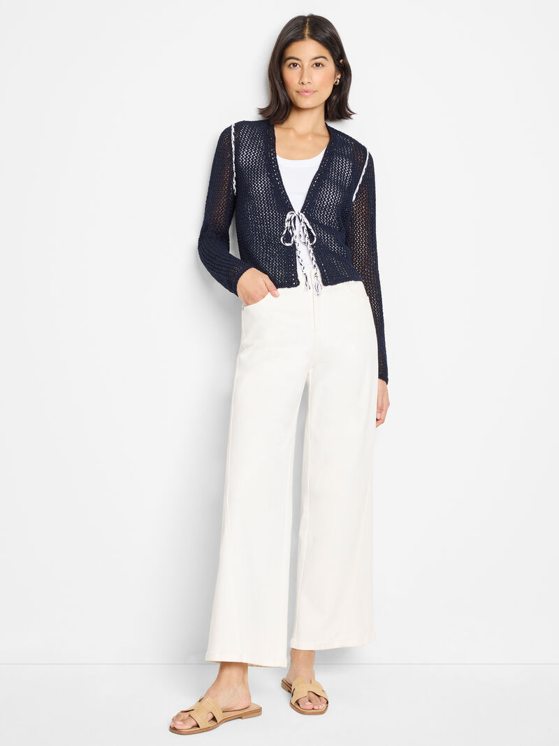 Mesh Tie Cardigan