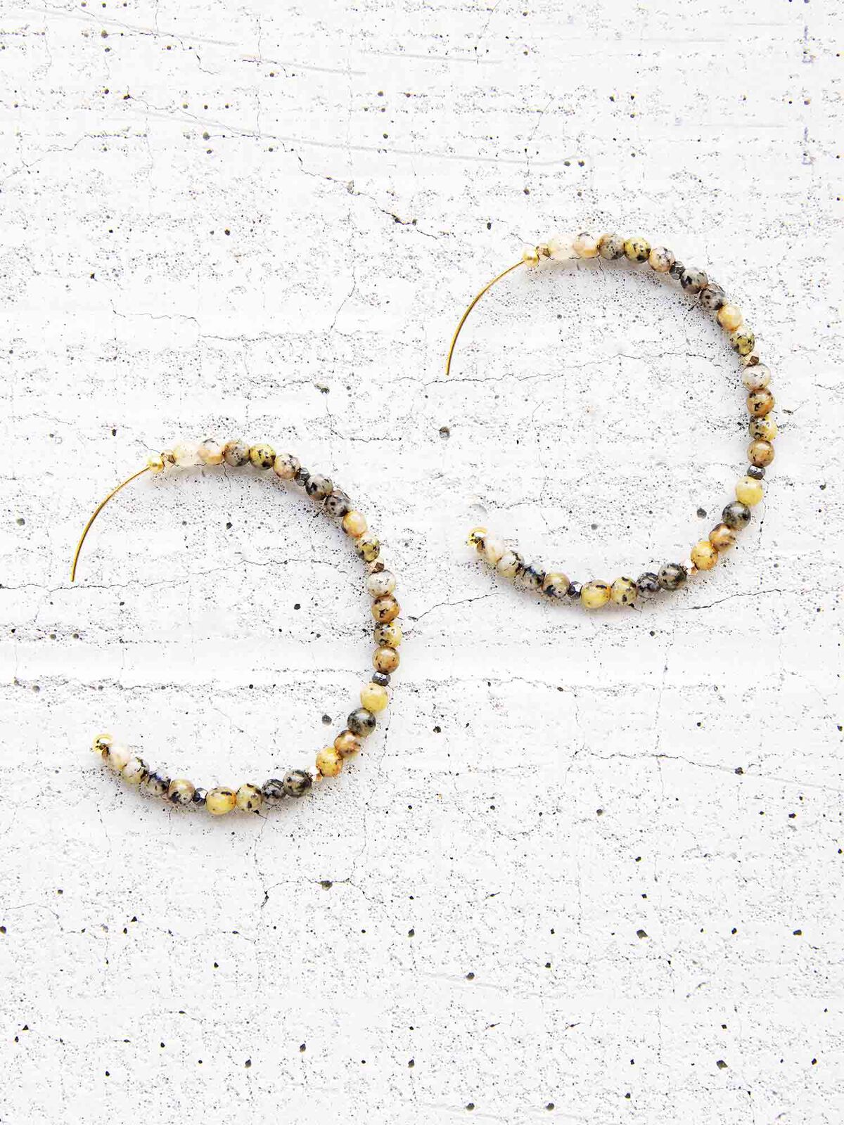 Nakamol Beaded Hoops