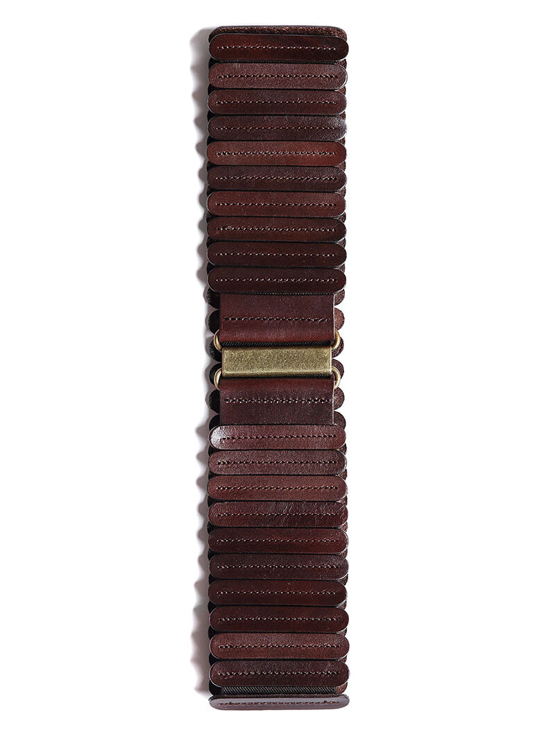 Woman Wears Stretch Stitched Belt image number 0