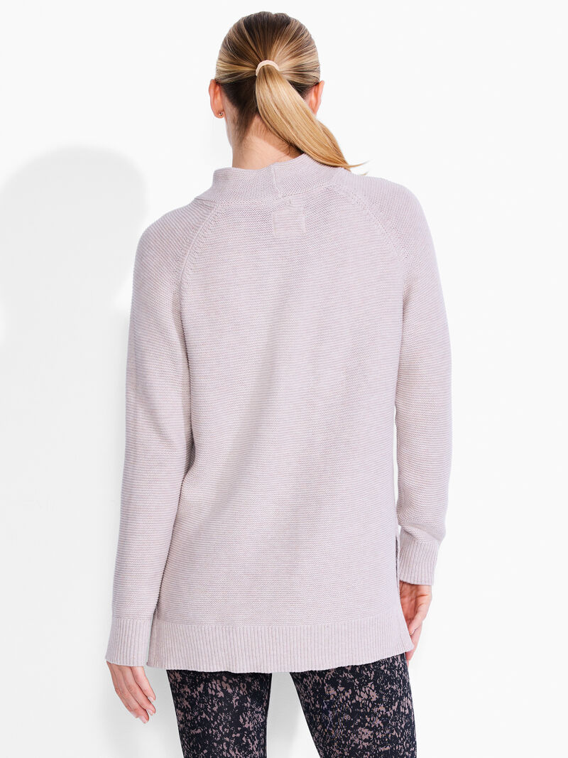Woman Wears Cool Down Mock Sweater image number 2