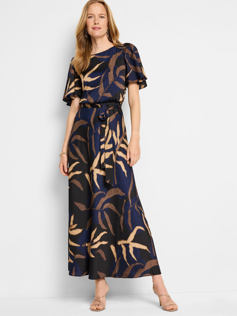 Woman Wears Midnight Fern Brooke Dress image number 4