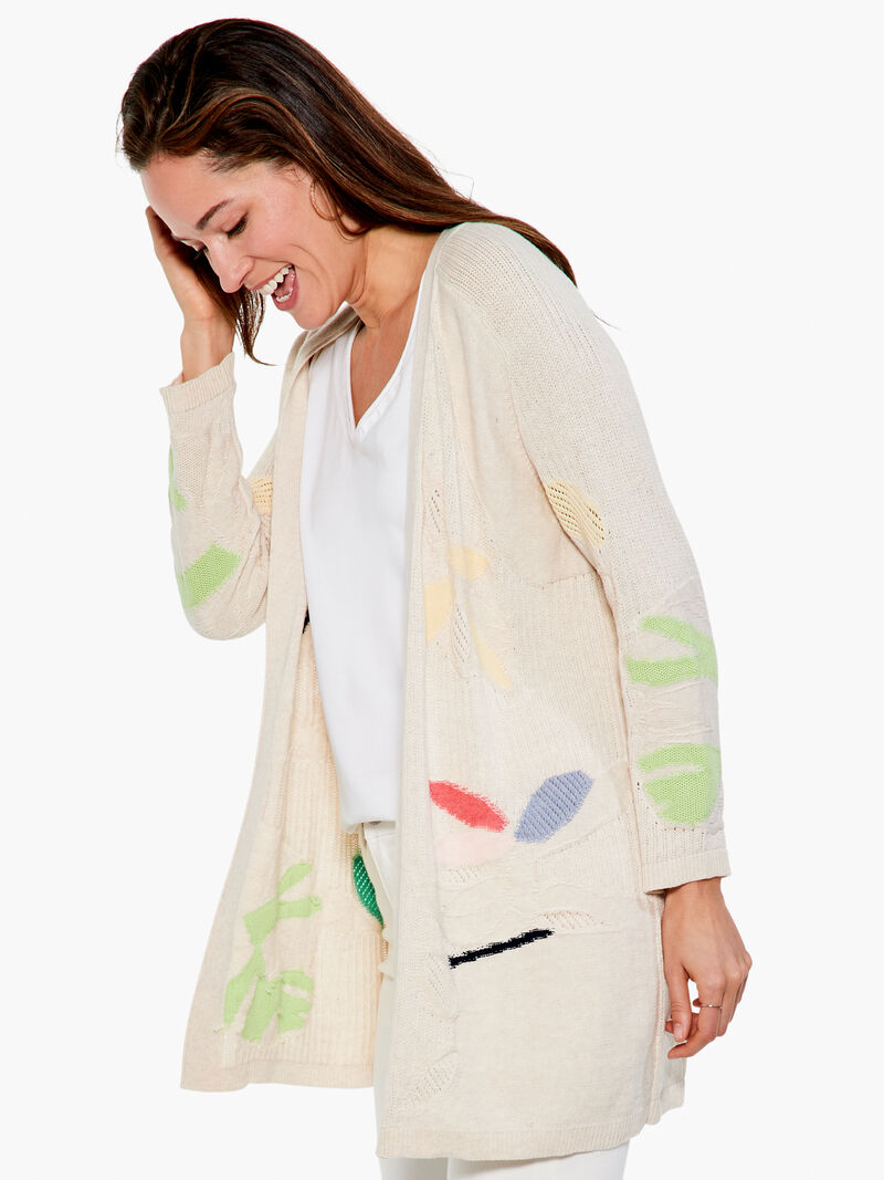 Woman Wears Secret Garden Cardigan image number 1