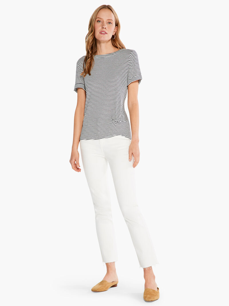 Woman Wears In Line Twist Tee image number 3