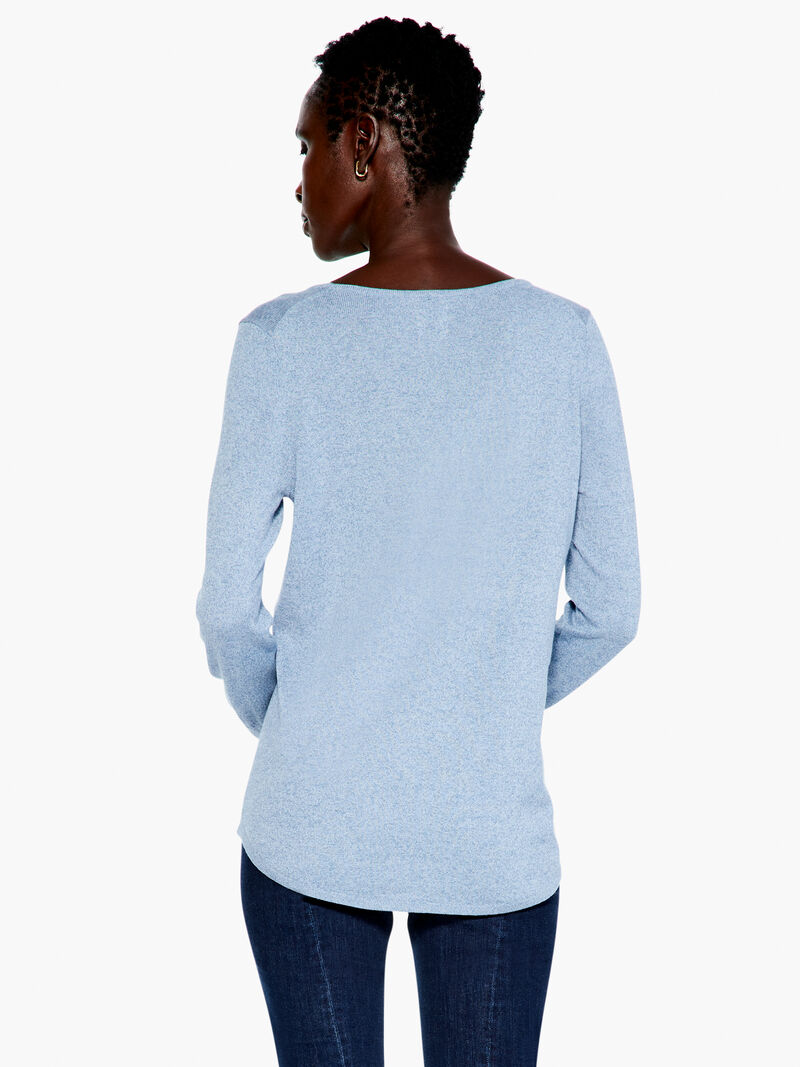 Woman Wears Vital V Neck Sweater image number 2