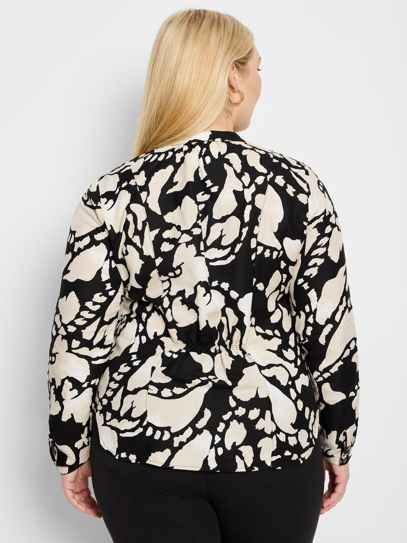 Woman Wears Evening Petal Woven Shirt image number 3
