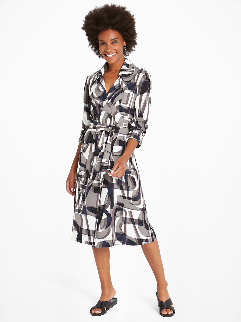 Alphabet Trench Dress Nic Zoe