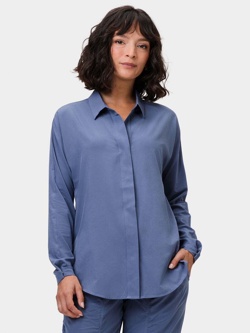Woman Wears Tech Stretch Shirt image number 1
