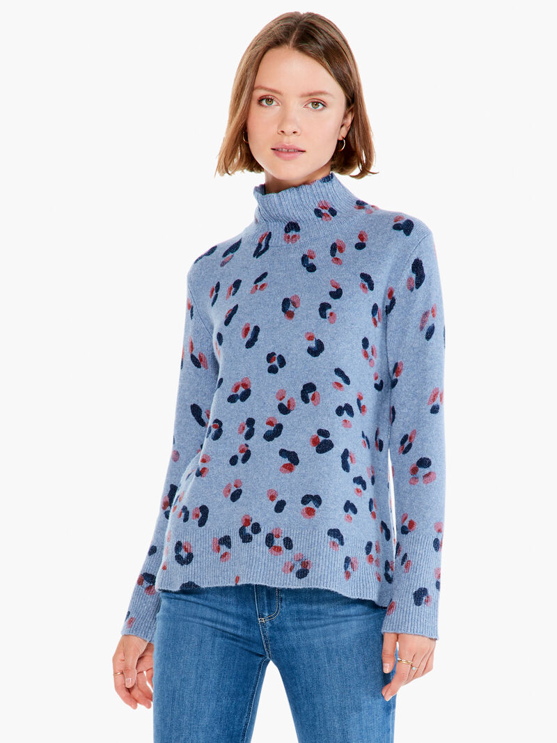 Woman Wears Cozy Up Tracks Turtleneck Sweater image number 0
