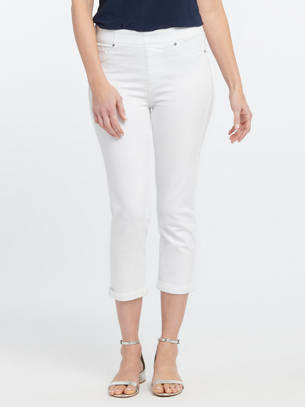 Liverpool - Chloe Crop Rolled Cuff Jean