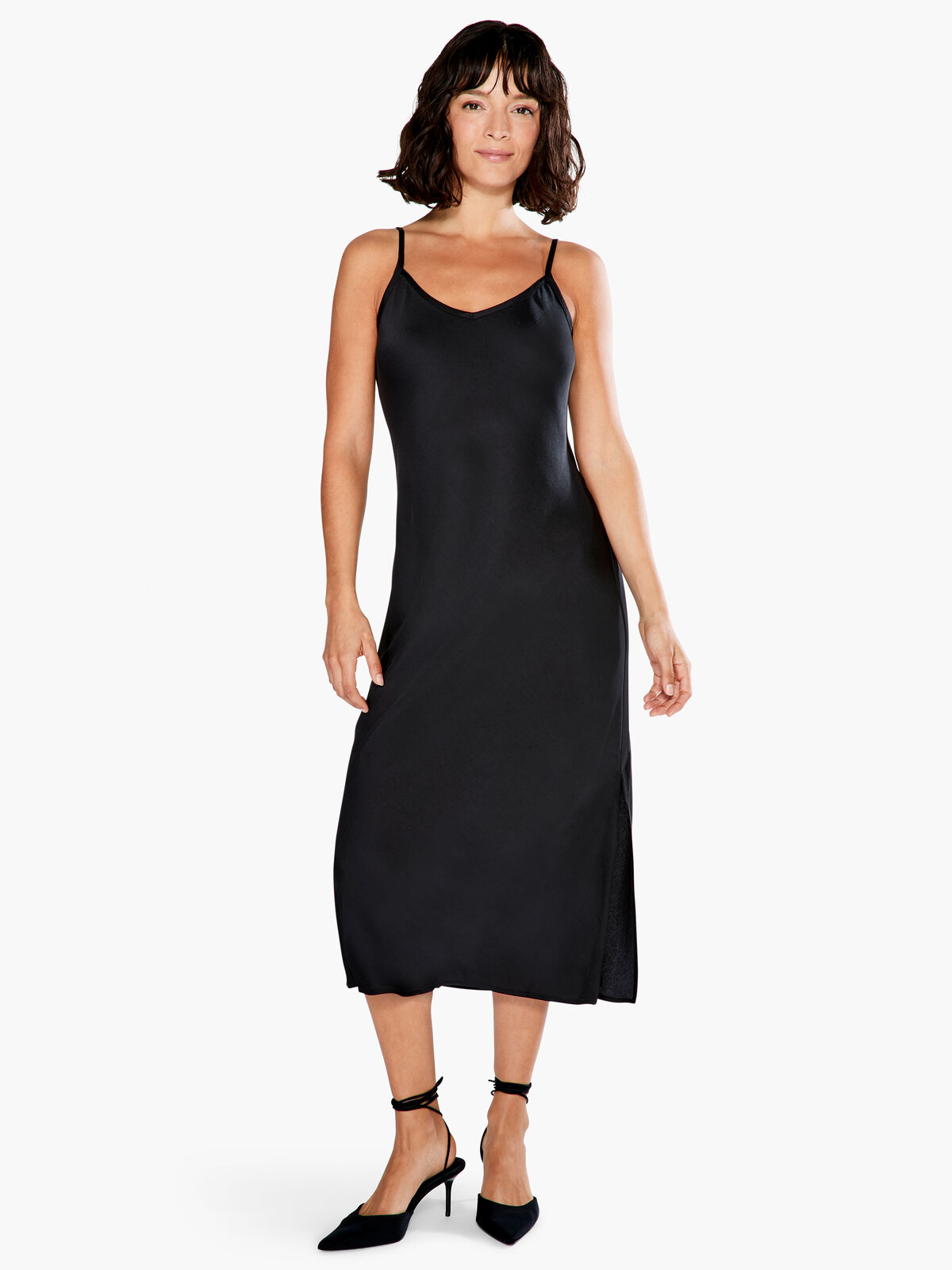 Crepe Slip Dress