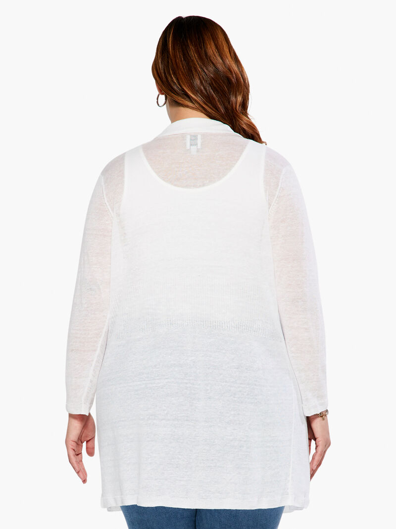Woman Wears Featherweight Drape Cardigan image number 2