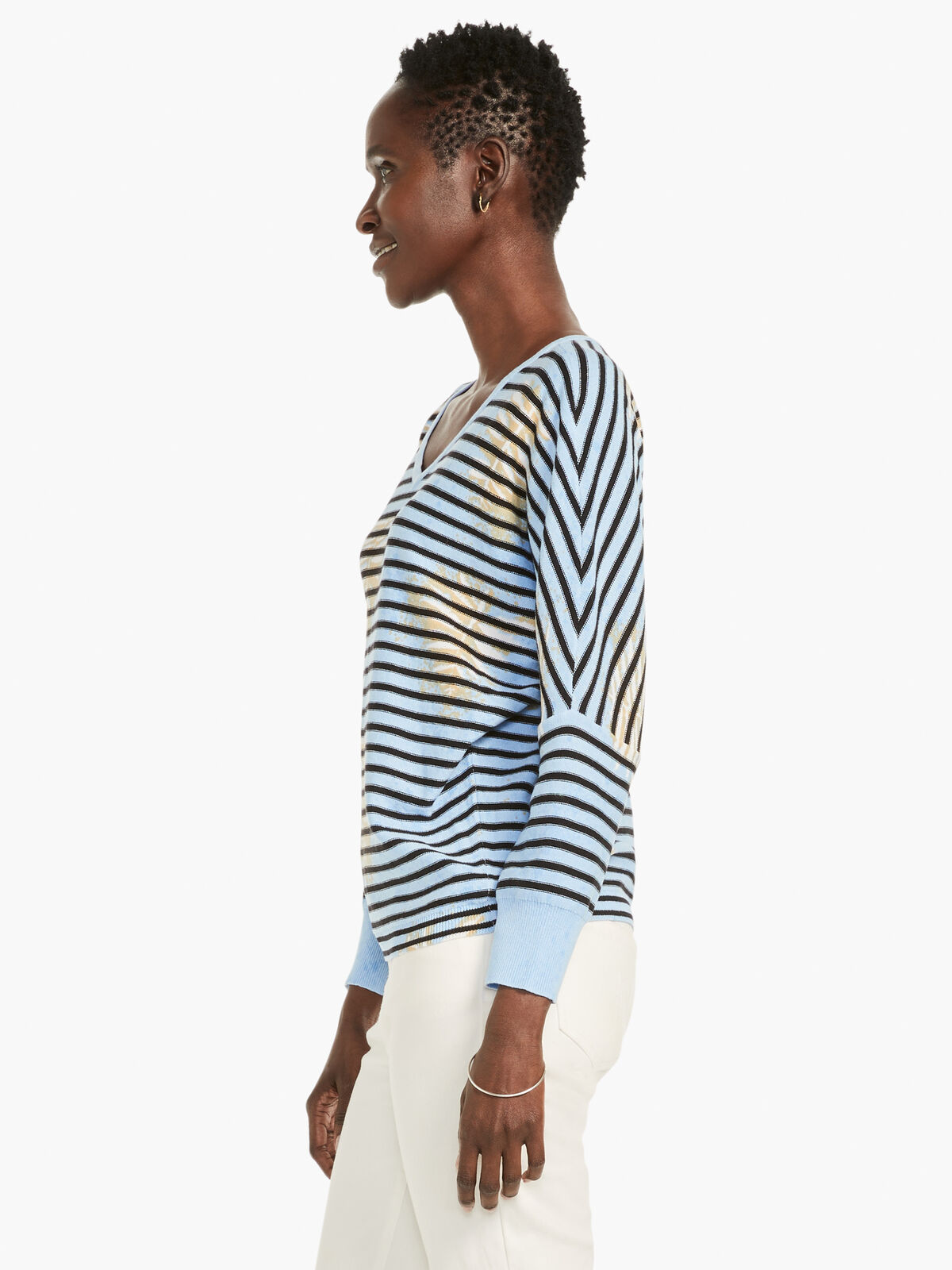 Stamped Stripes Sweater