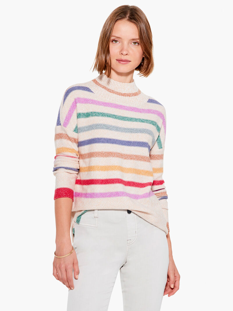 Woman Wears Happy Hues Sweater image number 0