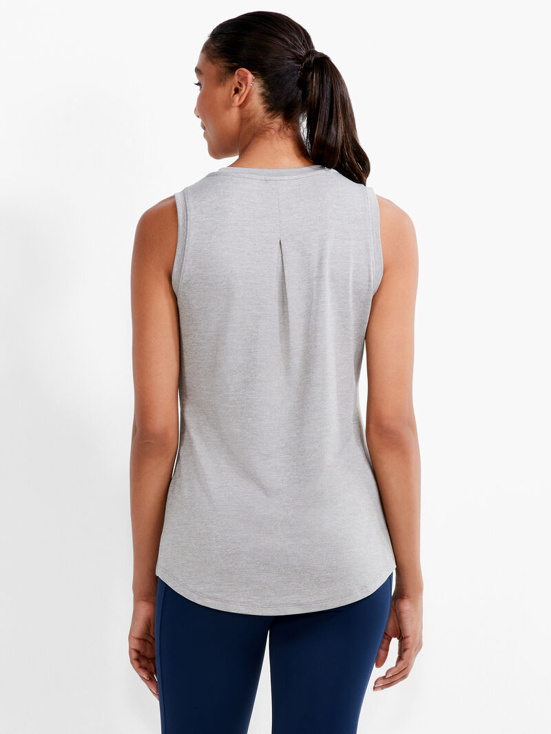 Woman Wears Flowfit Pleat Back Tank image number 3