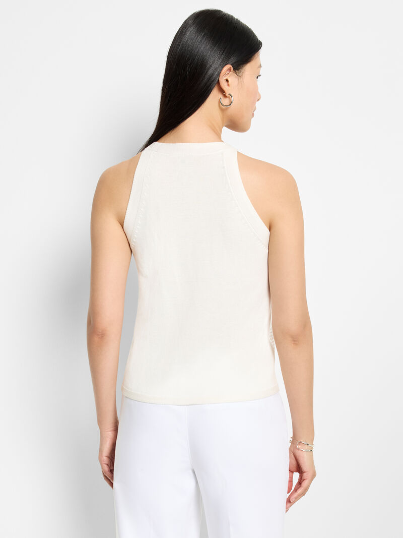 Woman Wears Anytime Sequin Sweater Tank image number 3